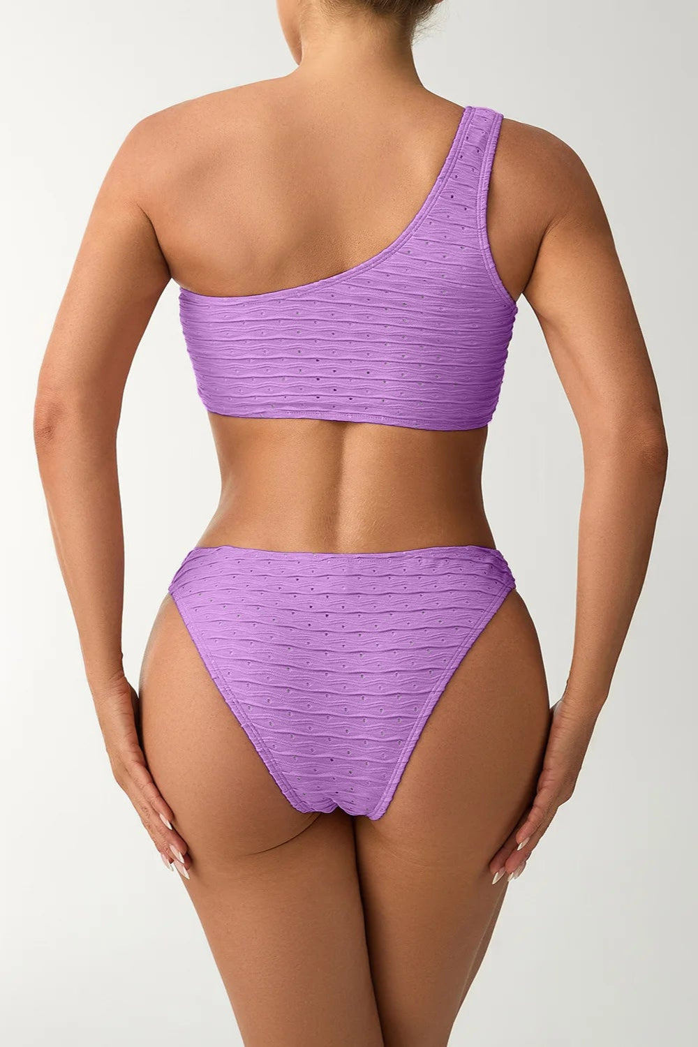 One Shoulder Micro Thong Bikini Set – Brazilian Style Swimwear for Beach & Summer
