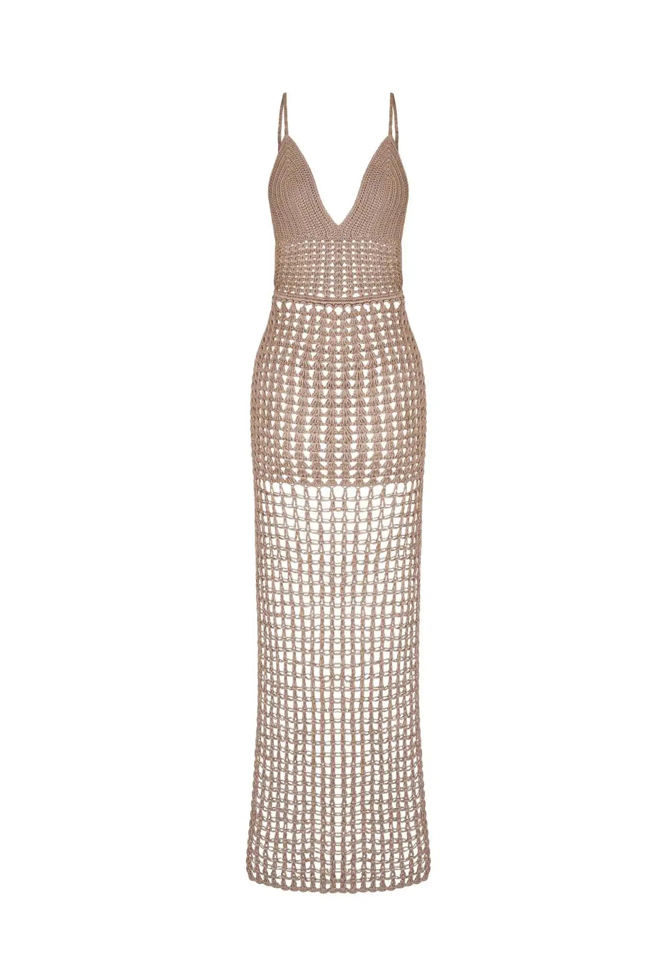 Trendy swimwear 2025 Maxi Dress & Backless Design
