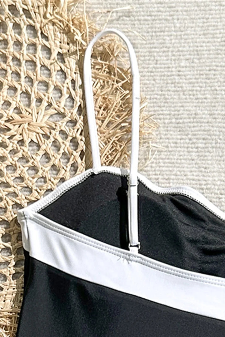 Black and white one piece by Dcostaa swimwears
