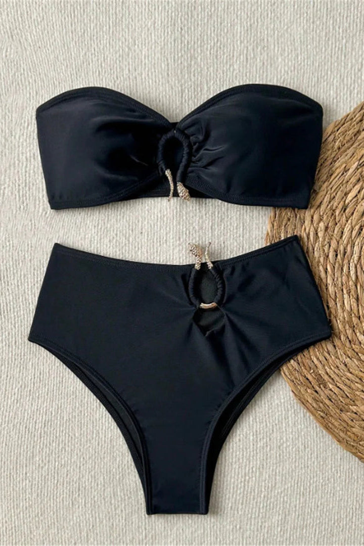 Black bikini set by dcostaa swimwear