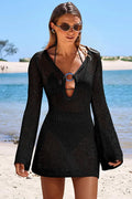 Buy now  Mini Dress Cover-Up for Beach black