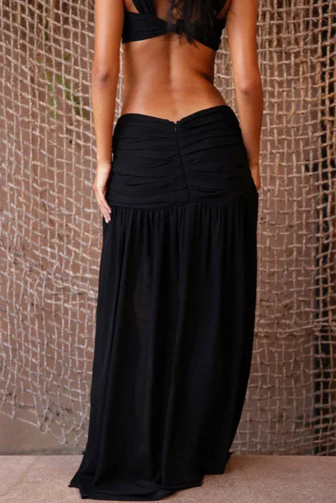Buy now Sexy Black Bikini – Skirt Cover Up