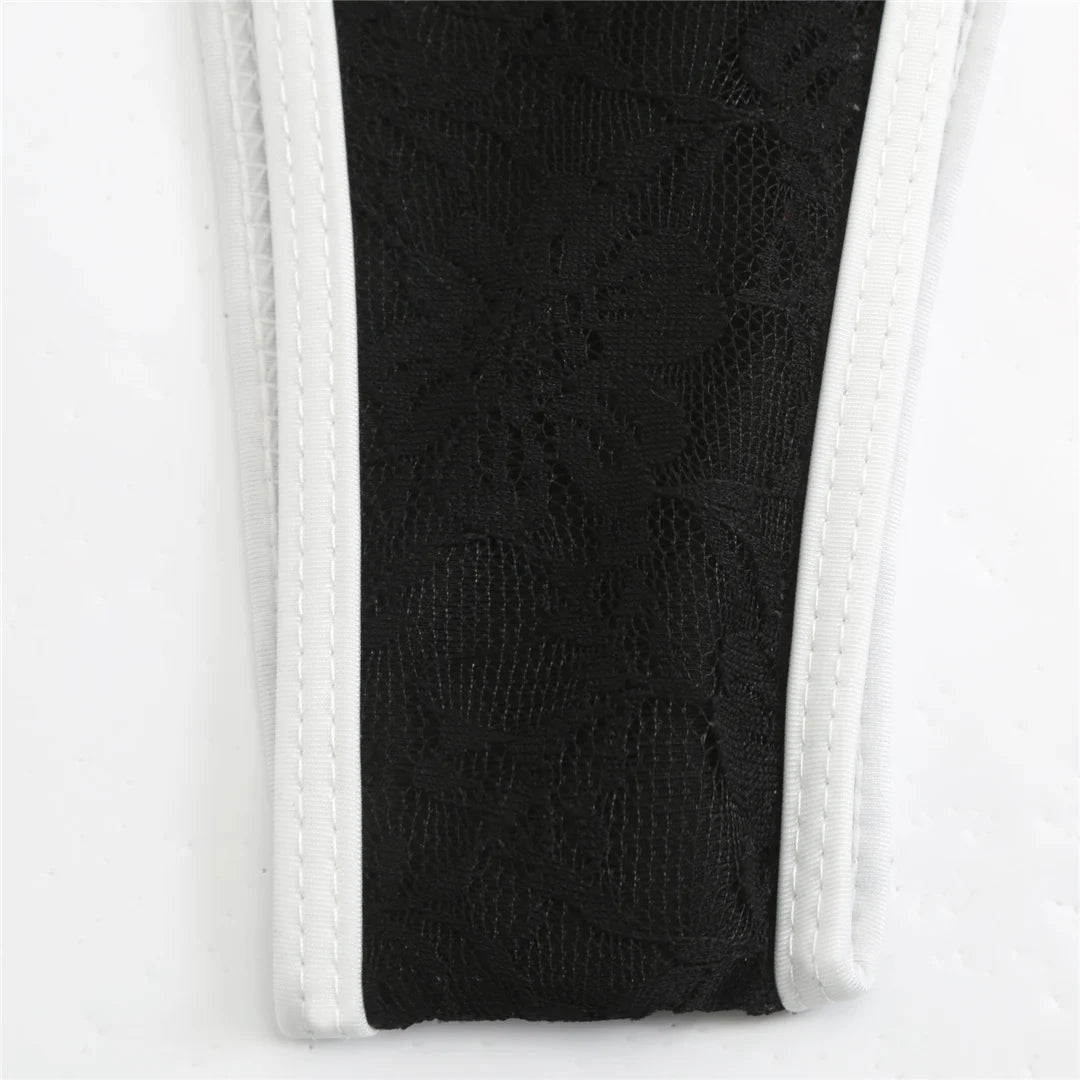 Close up of Black bikini bottom