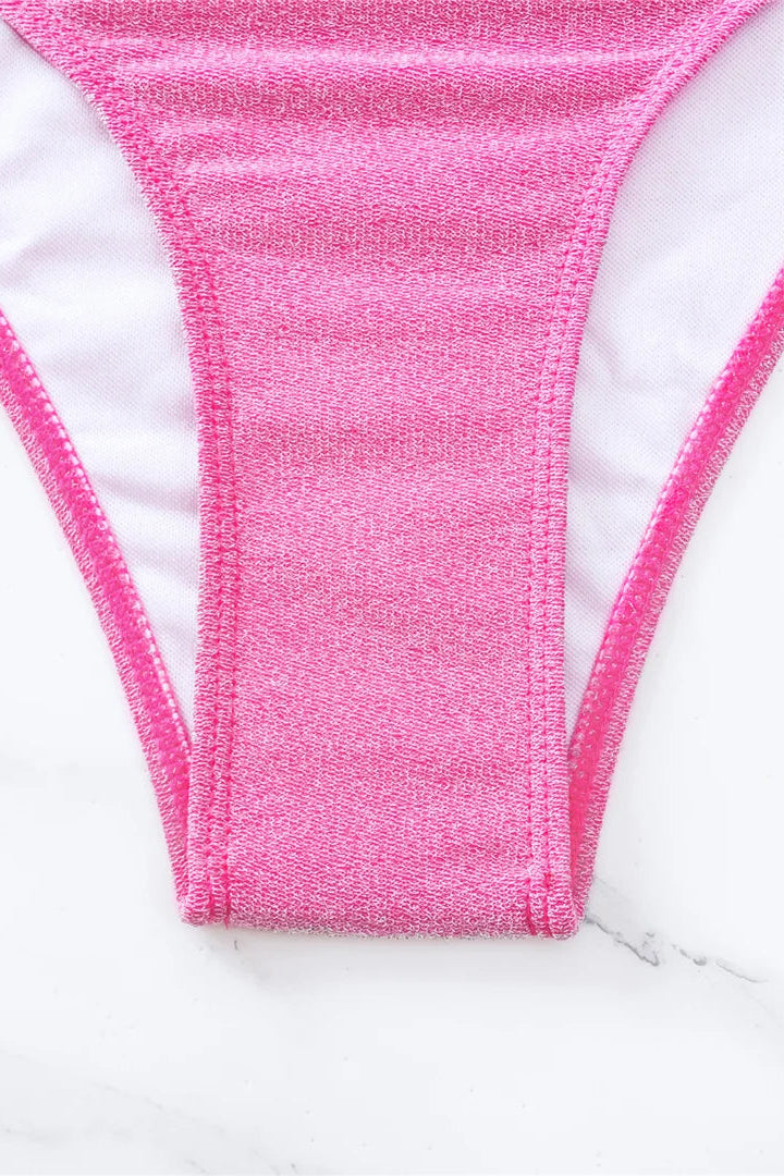 Close up of one piece bottom