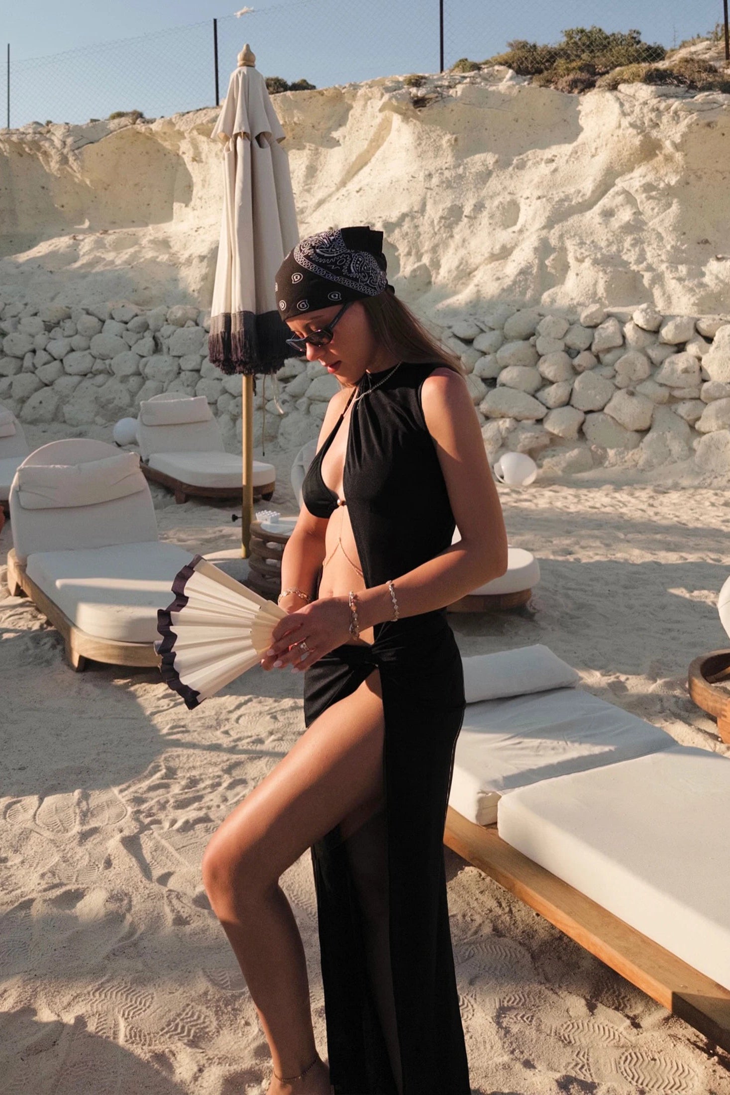 Combines airy breathability and stylish detail for the perfect summer swimsuit set.