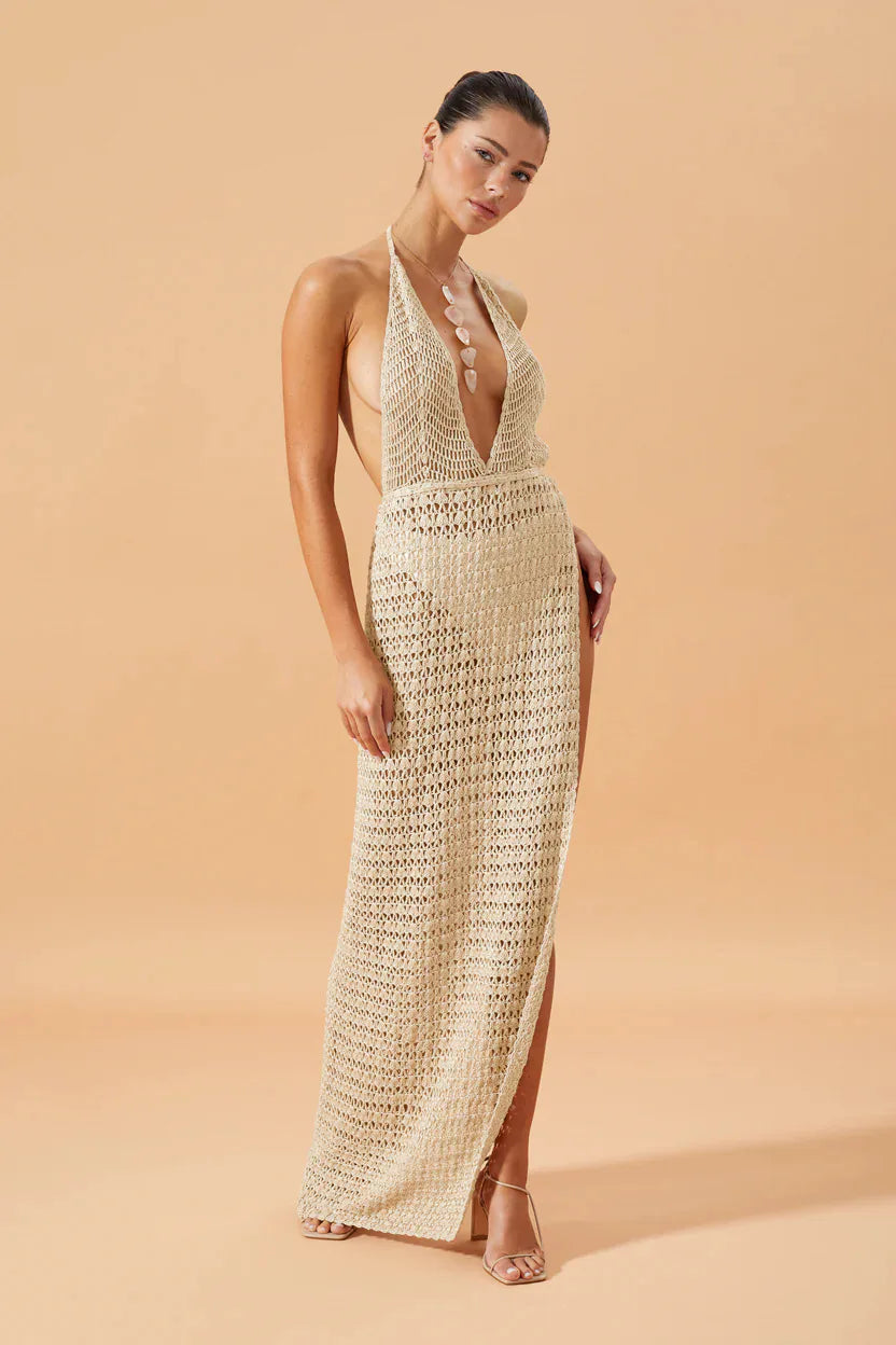 Crochet bikinis Maxi Dress 