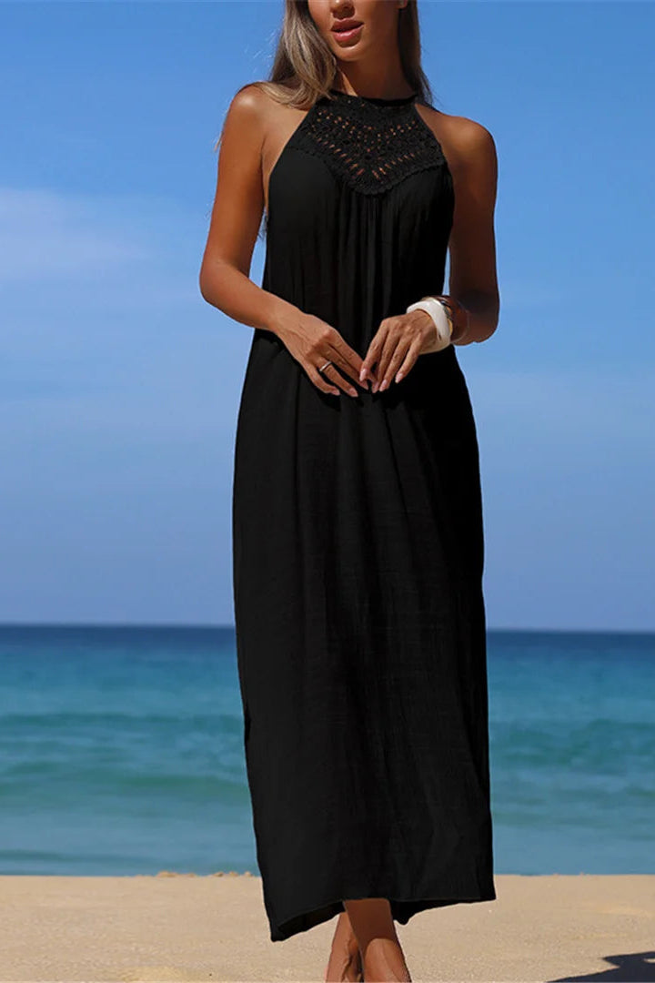 High turtleneck offers sophisticated neck coverage with sleeveless arms for breathable comfort,