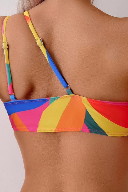 One Shoulder High Waist Bikini Set – Two Piece Swimsuit for Beach & Swim