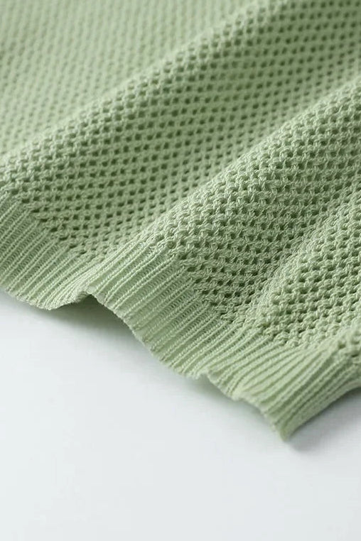 Sexy Knitted Floral Cut-Out Backless Beach Maxi Dress for Women - Green