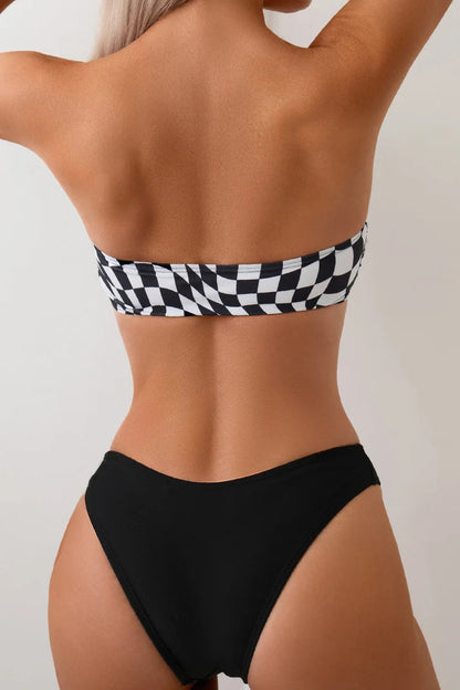 Bandeau Thong Bikini Set – 2 Piece Swimsuit Beachwear