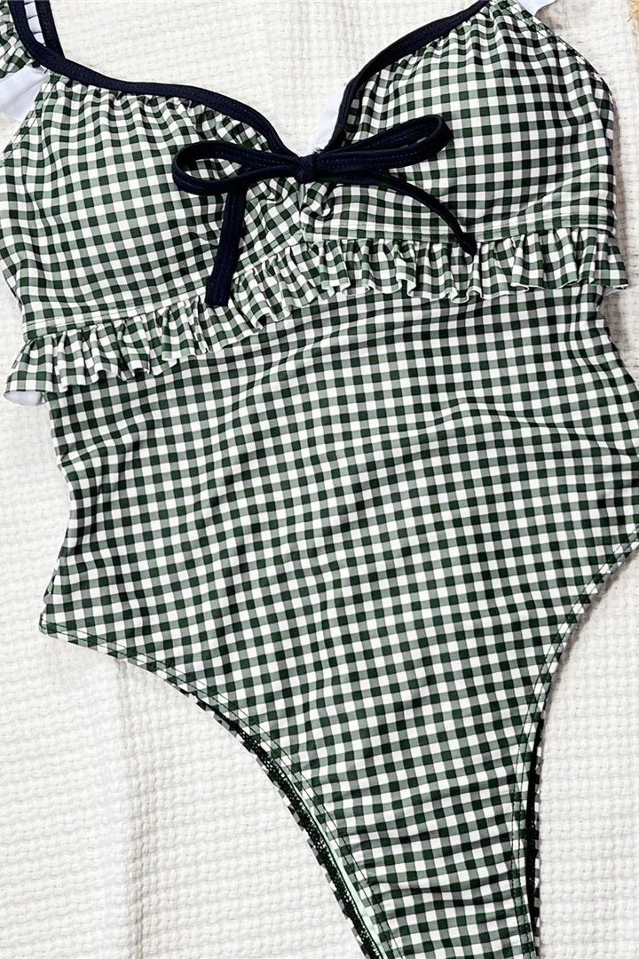 Sexy bikinis for women Bow Backless High Cut Monokini Swimsuit