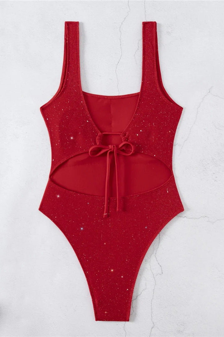 Sexy bikinis for women Sparkling High Cut Backless Monokini