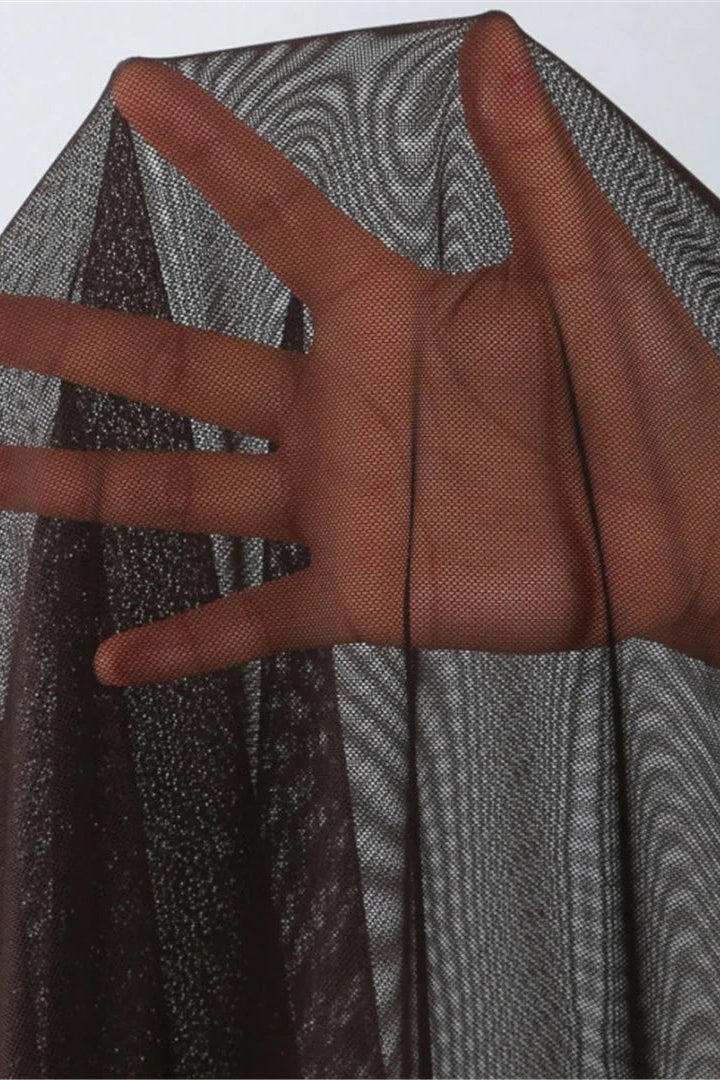 Sheer fabric of cover up skirt