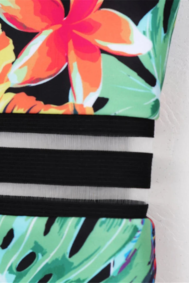 Shop now Leaf Print Underwire One Piece 