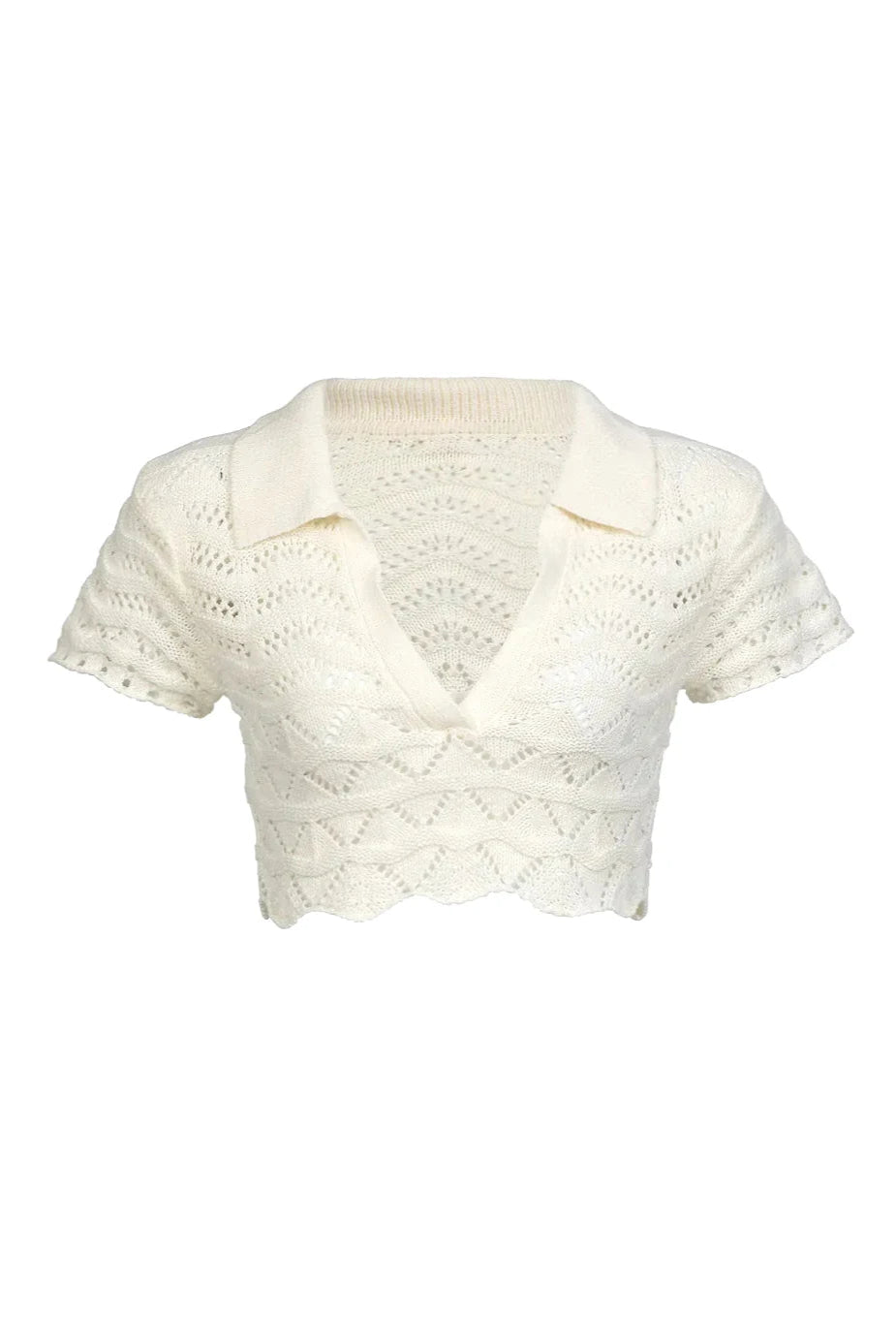 Trendy Knit Cover-Up – Cut-Out Top & Skirt white