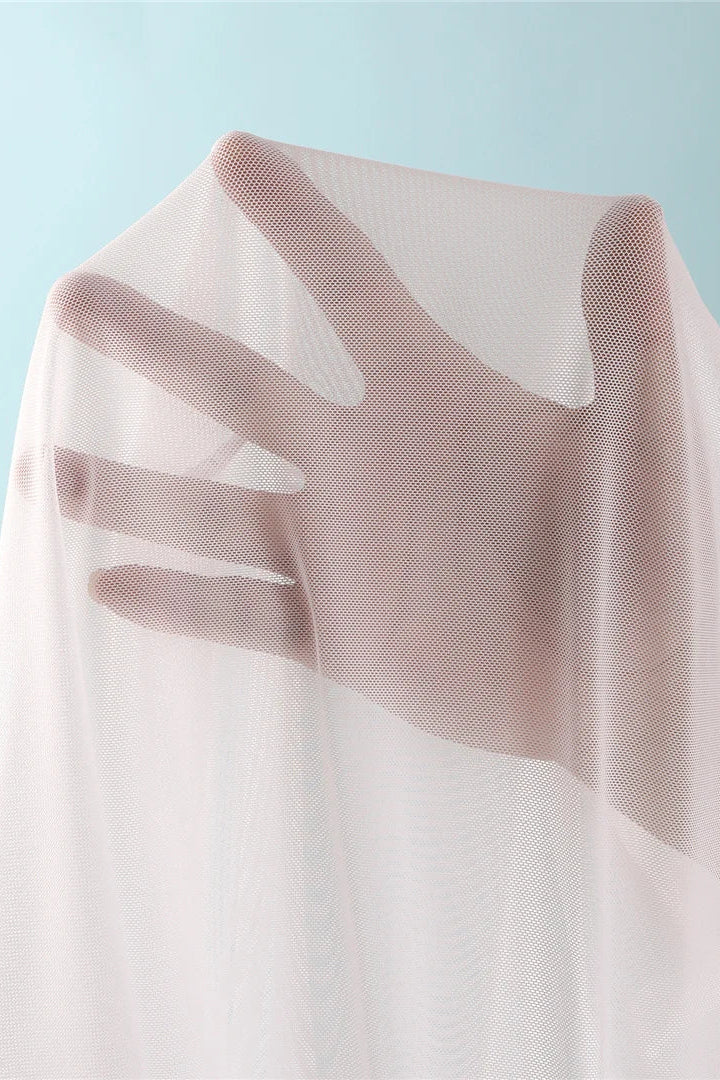 White Matching lightweight sheer pants