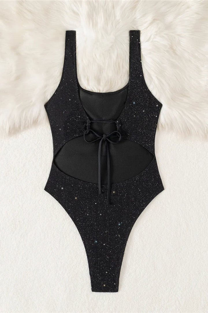 buy now Sparkling High Cut Backless Monokini
