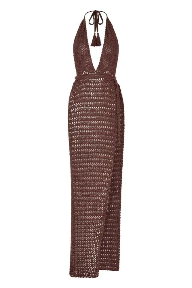 dcostaa Backless Slit Swimsuit Cover-Up