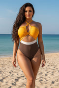 dcostaa Padded Halter Monokini One Piece Swimsuit