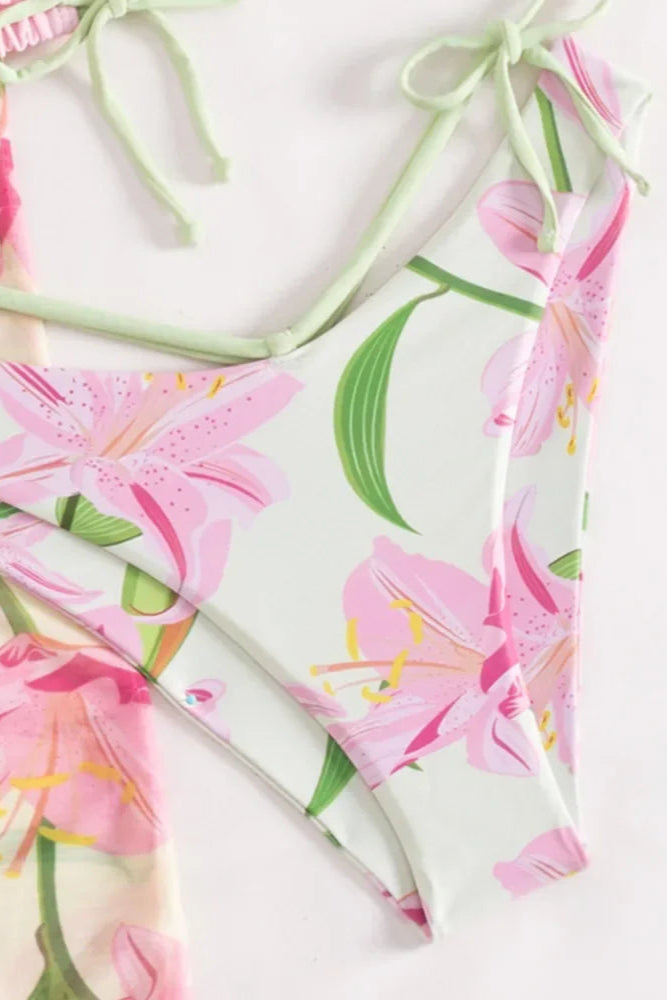 floral padded bikini