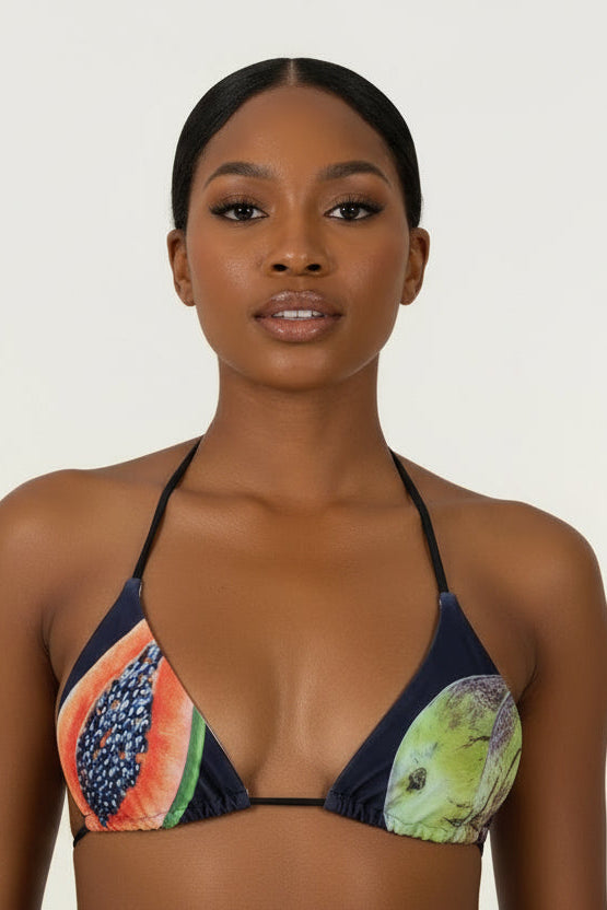 low-waist lace-up bottom, and matching sheer mesh pants cover up, perfect for layering over swimwear as playful resort wear and beach style.