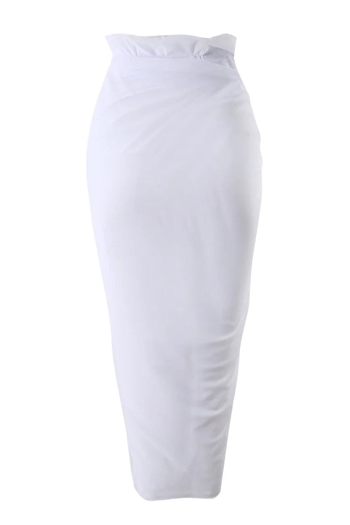serves as a breezy beach cover up or resort wear layer over the bikini.