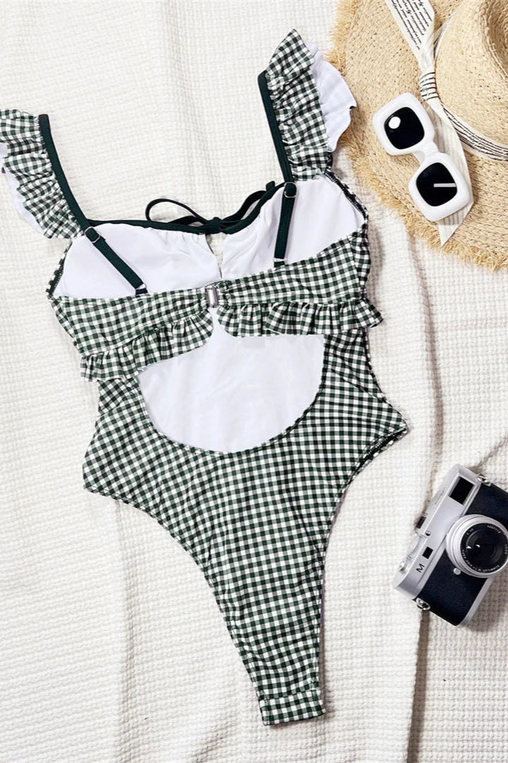 shop now Bow Backless High Cut Monokini Swimsuit